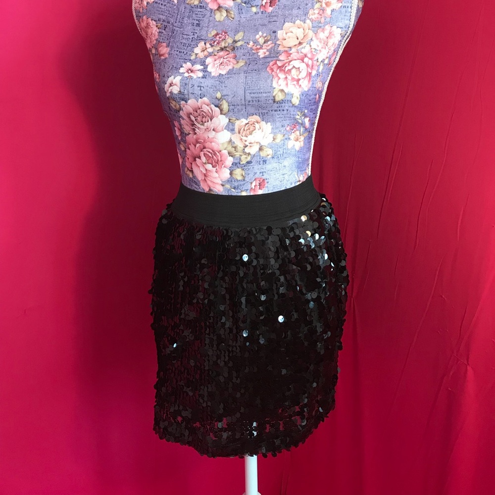 Sequin Shimmy Mini Skirt